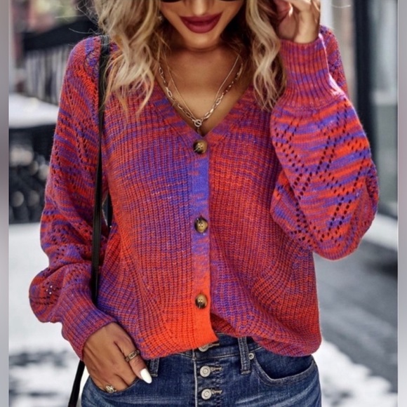 Beautiful Colorful And Bright Cardigan - Picture 1 of 8